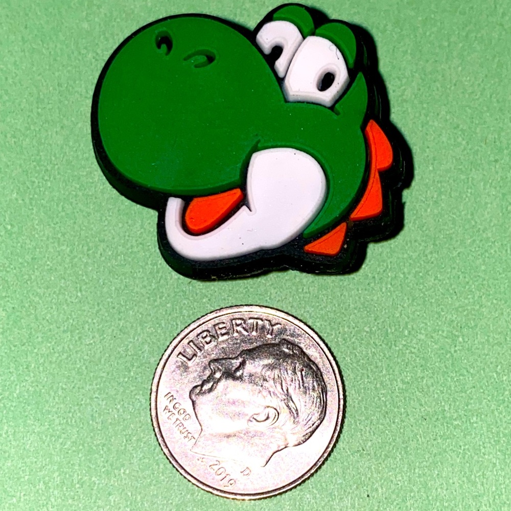 (10 for $15) Yoshi Super Mario Bros Nintendo Crocs Shoe Charms